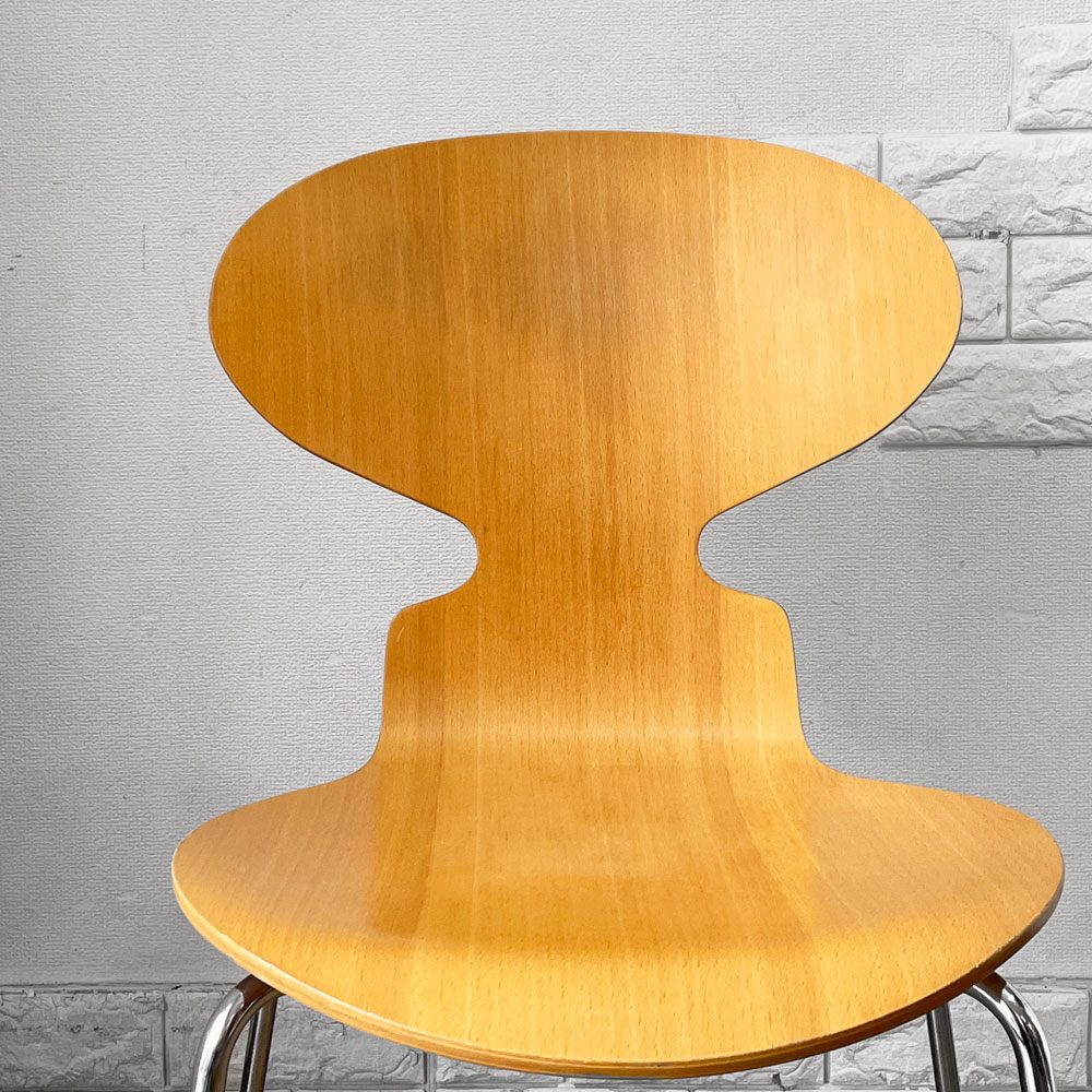 フリッツハンセン Fritz Hansen 3101 アリンコチェア アントチェア 4本脚 ナチュラルビーチ ラッカー仕上げ フェルトグライズ アルネ・ヤコブセン B ◎