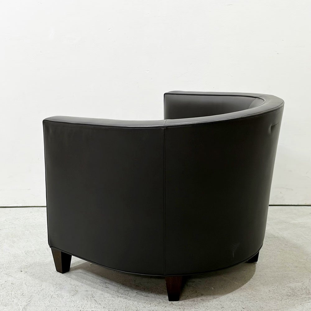 カッシーナイクスシー Cassina ixc. ノルマンディドゥー NORMANDIE II ラウンジチェア 1Pソファ 本革 ダークブラウン フィリップユーレル  ●