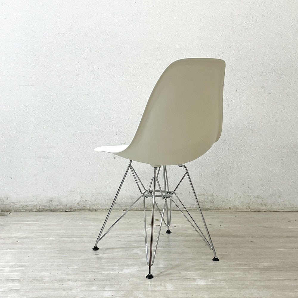 ハーマンミラー HermanMiller × ヴィトラ vitra Wネーム サイドシェルチェア ポリプロピレン エッフェルベース ホワイト C&Rイームズ 現状品 ●