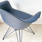 ハーマンミラー Herman Miller x ヘイ HAY アームシェルチェア ポリプロピレン エッフェルベース ブラックブルー イームズ ミッドセンチュリー ★