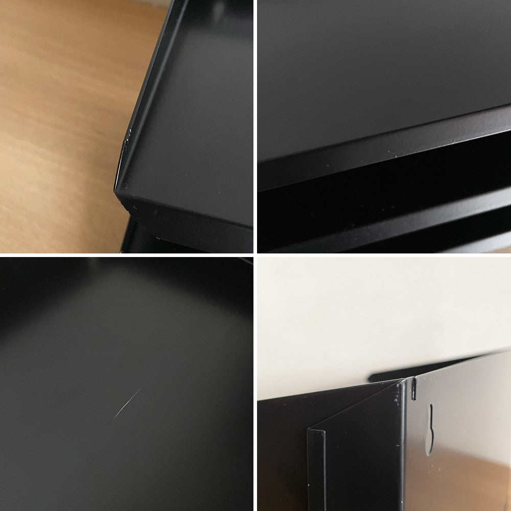 ビスレー BISLEY 3段 レターラック ブラック 書類棚 A4サイズ 横型 W38.5cm 壁掛け可 デスクアクセサリー 英国 A ■