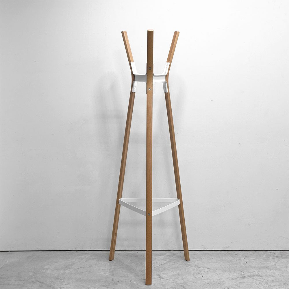マジス MAGIS スチールウッド STEELWOOD コートハンガー ハンガーラック ホワイト ＆ ビーチ Ronan & Erwan Bouroullec イタリア ●