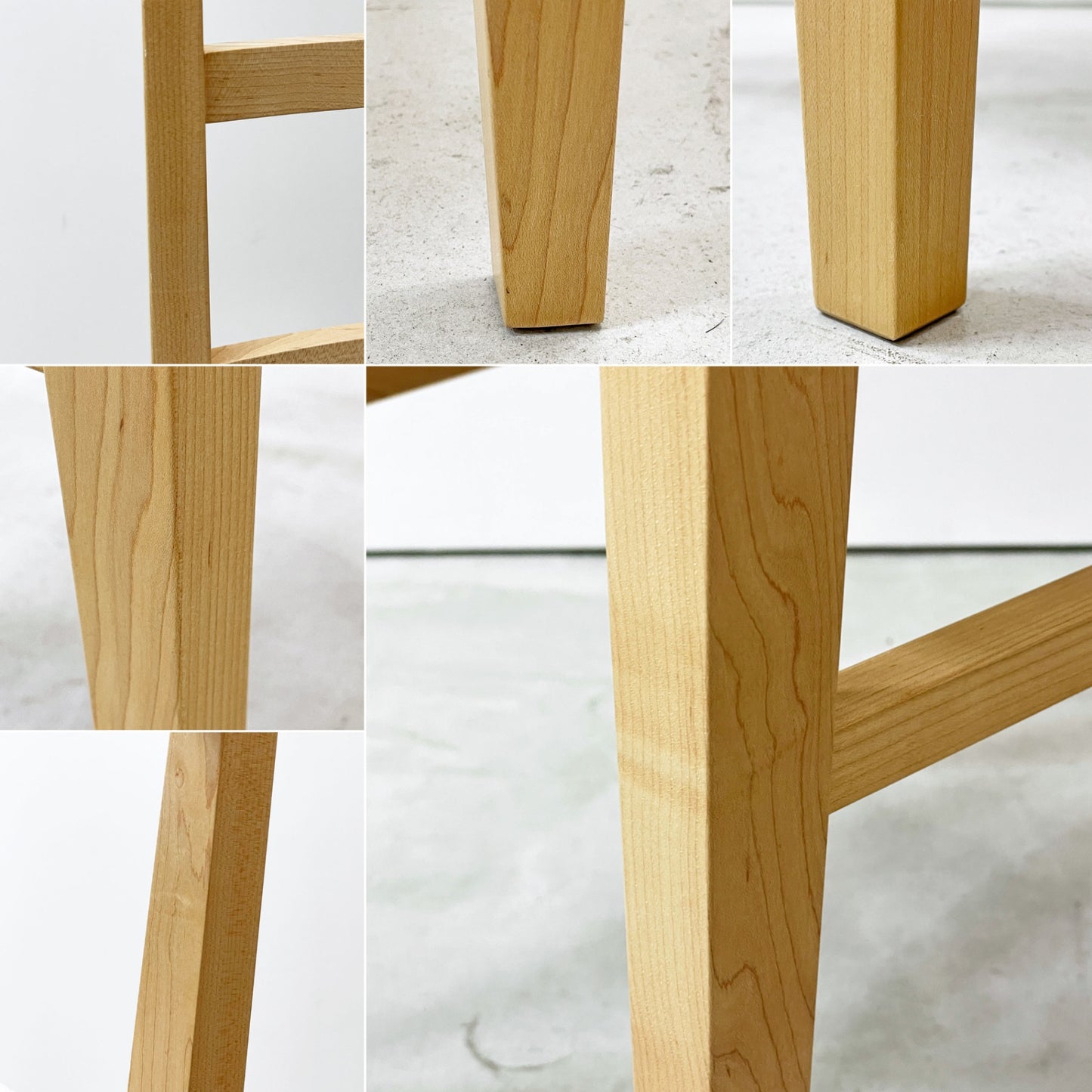 イデー IDEE センタチェア SENTA CHAIR ダイニングチェア メープル材 ライトグレー 植木莞爾 ナチュラル A ●