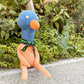 ボビーダズラー BOBBY DAZZLER 鳥のぬいぐるみ ブルー×オレンジ ハンドメイドドール 人形 H46.5cm イギリス ■