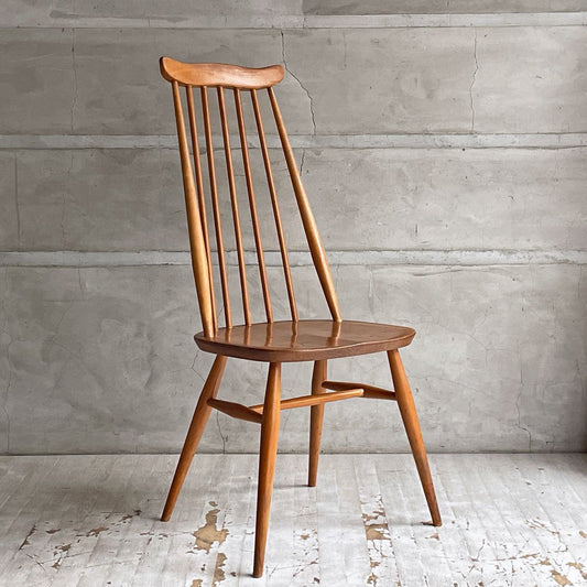 アーコール Ercol ゴールドスミス ダイニングチェア コロニアル ハイバック スティックバック エルム材 ♪