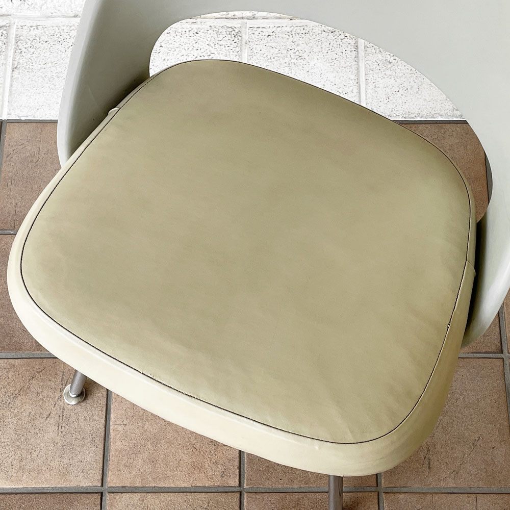 ノル Knoll エーロ・サーリネン Eero Saarinen エグゼクティヴ #72 サイドチェア FRPシェル PVCシート メタルベース 50-60's ビンテージ ◇