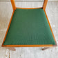 ウッドユウライクカンパニー WOOD YOU LIKE COMPANY アイチェア クッション AI CHAIR ハーフアームチェア チェリー無垢材 ファブリック グリーン 座面張替済 A ♪
