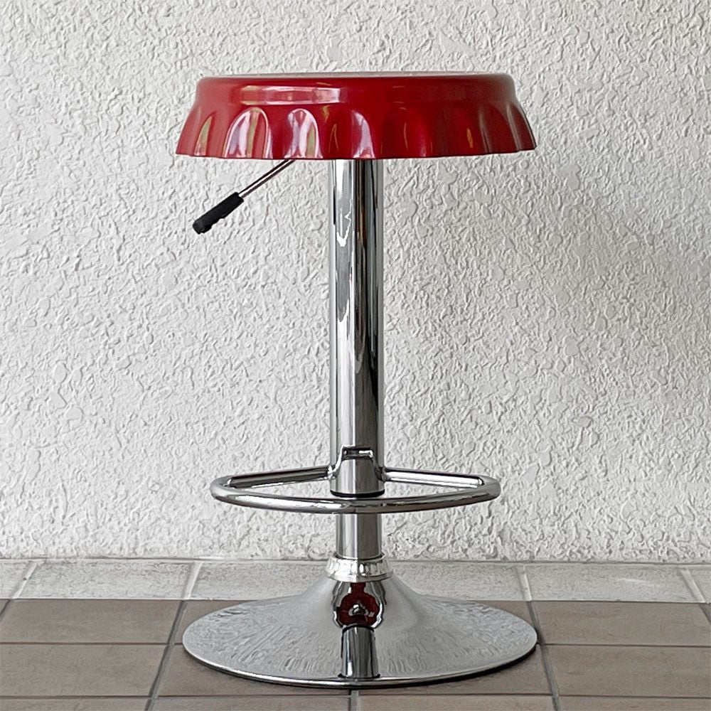 コカ・コーラ ボトルキャップチェア バースツール Coke Bottle Cap Bar Stool 昇降式 B ◇