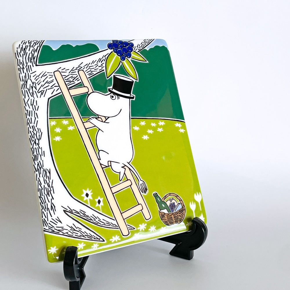 アラビア ARABIA ムーミンデコツリー MOOMIN DECO TREE 陶板 プレート ムーミンパパ トーベ・ヤンソン フィンランド 北欧食器 廃番 ■