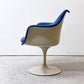 ノル Knoll ビンテージ チューリップ アームチェア ダイニング エーロ・サーリネン Eero Saarinen FRP ファブリック張込み スペースエイジ ミッドセンチュリー A ●