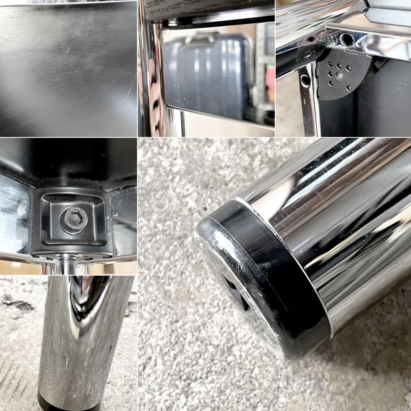 ユーエスエムハラー USMハラー USM Haller モジュラーファニチャー ハラーテーブル ワークデスク W125cm オーク材 ブラック アジャスター 高さ調整機能付き スイス ■