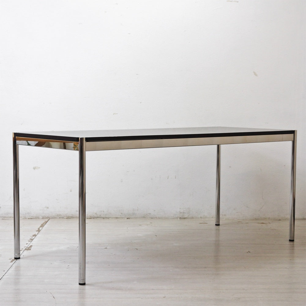 ユーエスエムハラー USMハラー USM Haller モジュラーファニチャー ハラーテーブル ワークデスク W175cm オーク材 ブラック スイス ●