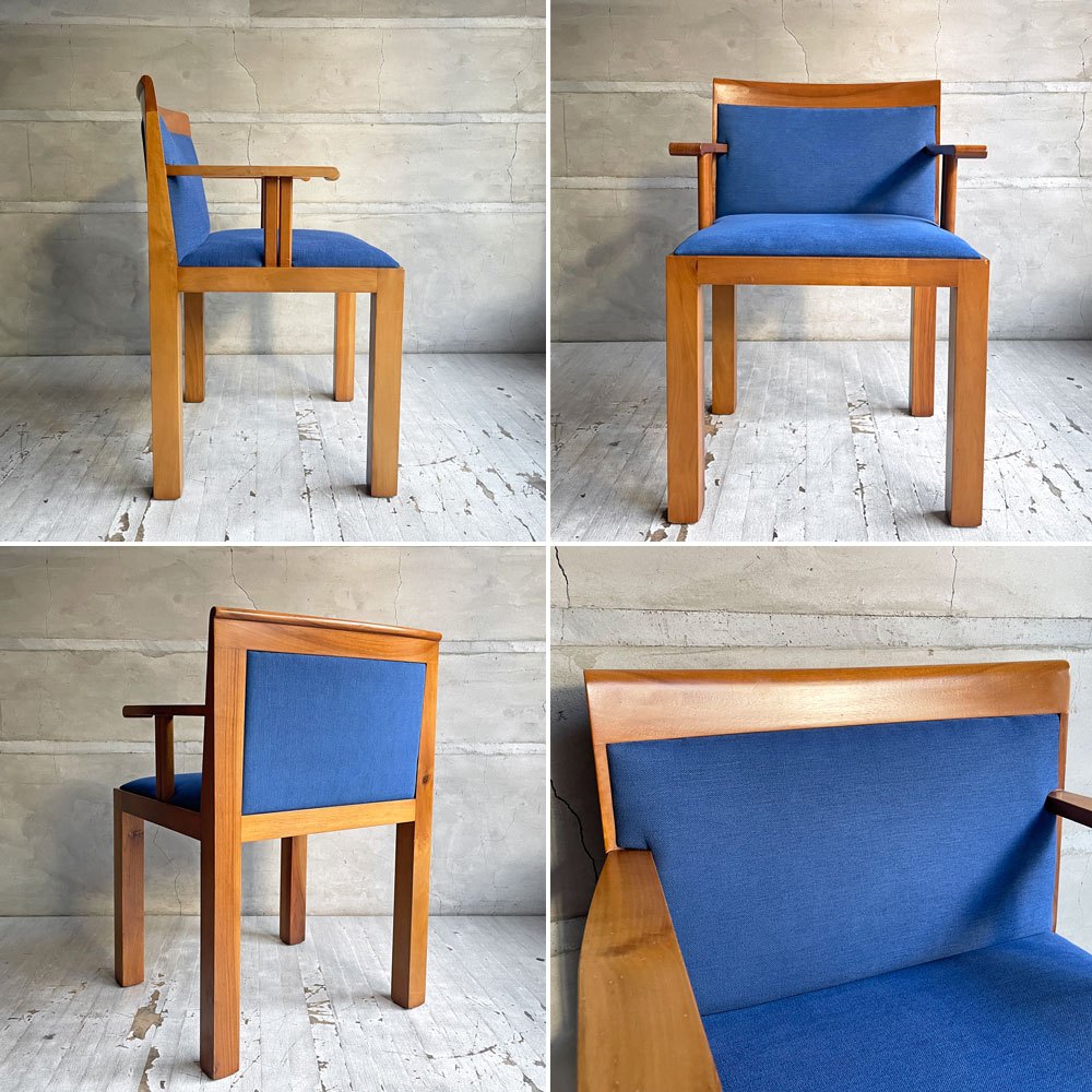 モルテーニ Molteni&C テアトロ Teatro アームチェア ダイニングチェア チェリー材 アルド ロッシ Aldo Rossi & ルカ メダ Luca meda イタリアビンテージ A