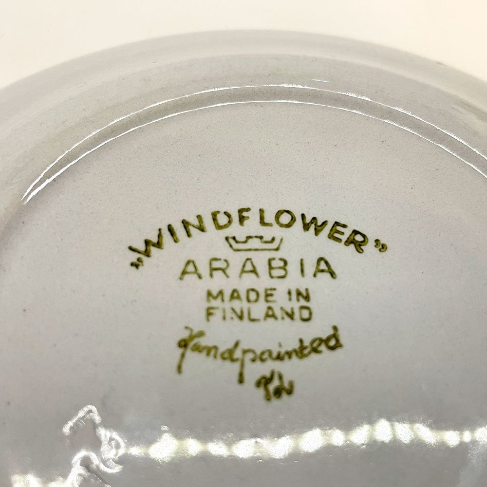 アラビア ARABIA ウィンドフラワー Wind Flower プレート Φ15㎝ 北欧ビンテージ オルガ・オソ 1960年代 北欧食器 D ★