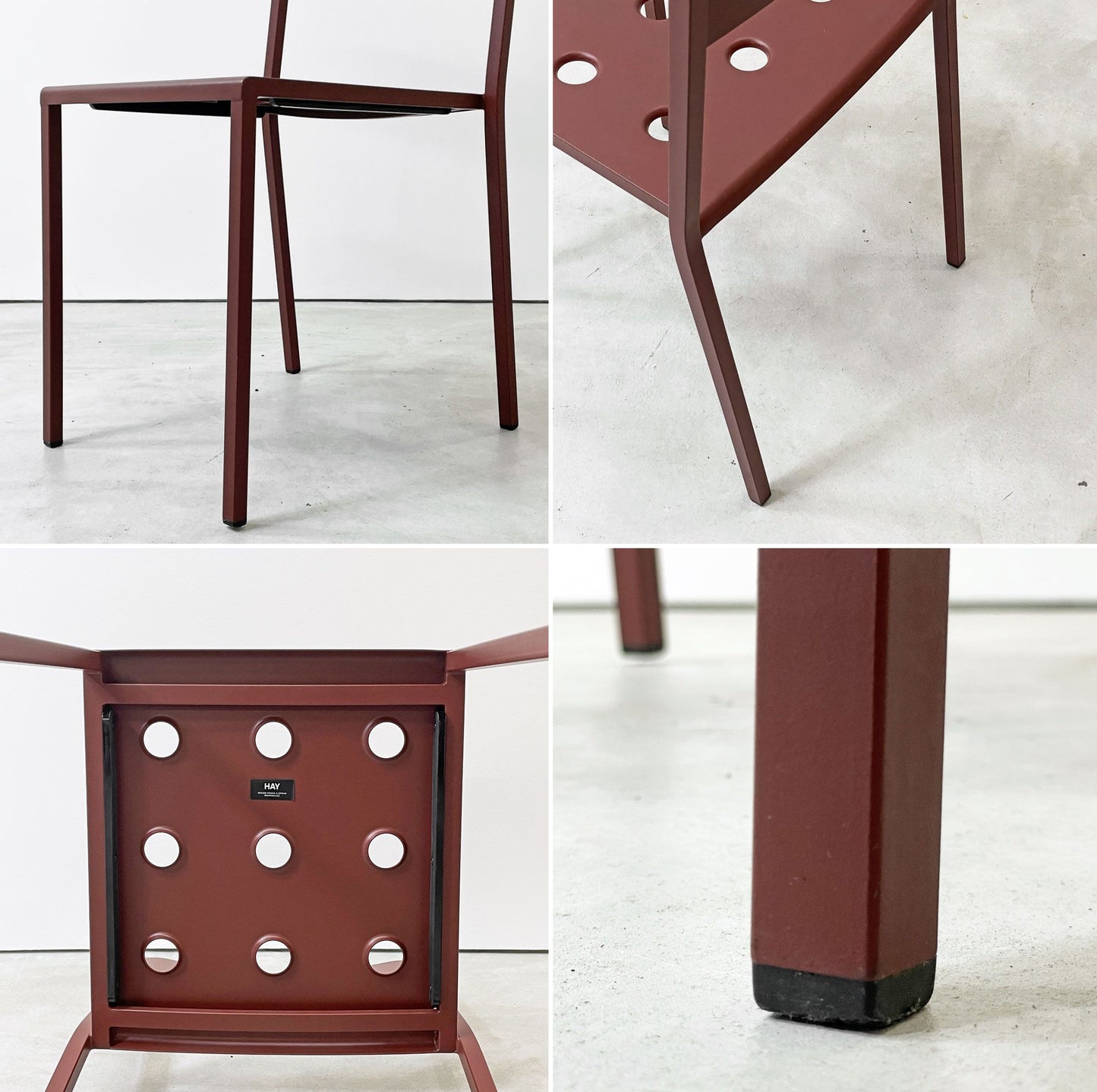 ヘイ HAY バルコニーチェア BALCONY CHAIR ダイニングチェア ガーデンチェア アイアンレッド ロナン＆エルワン・ブルレック 北欧 デンマーク C ●