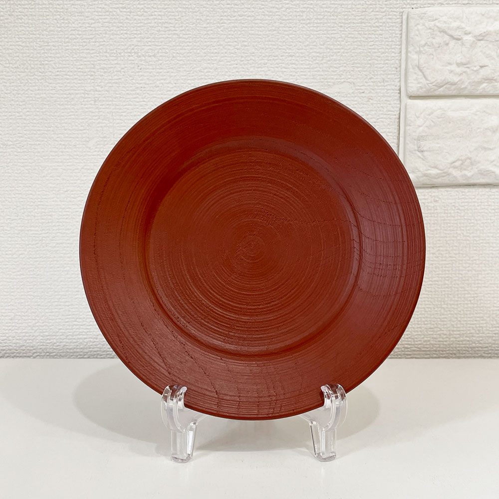 赤木明登 Akito Akagi パスタ皿 赤 nurimono 約21cm 漆器 輪島塗 現代作家 A ◎