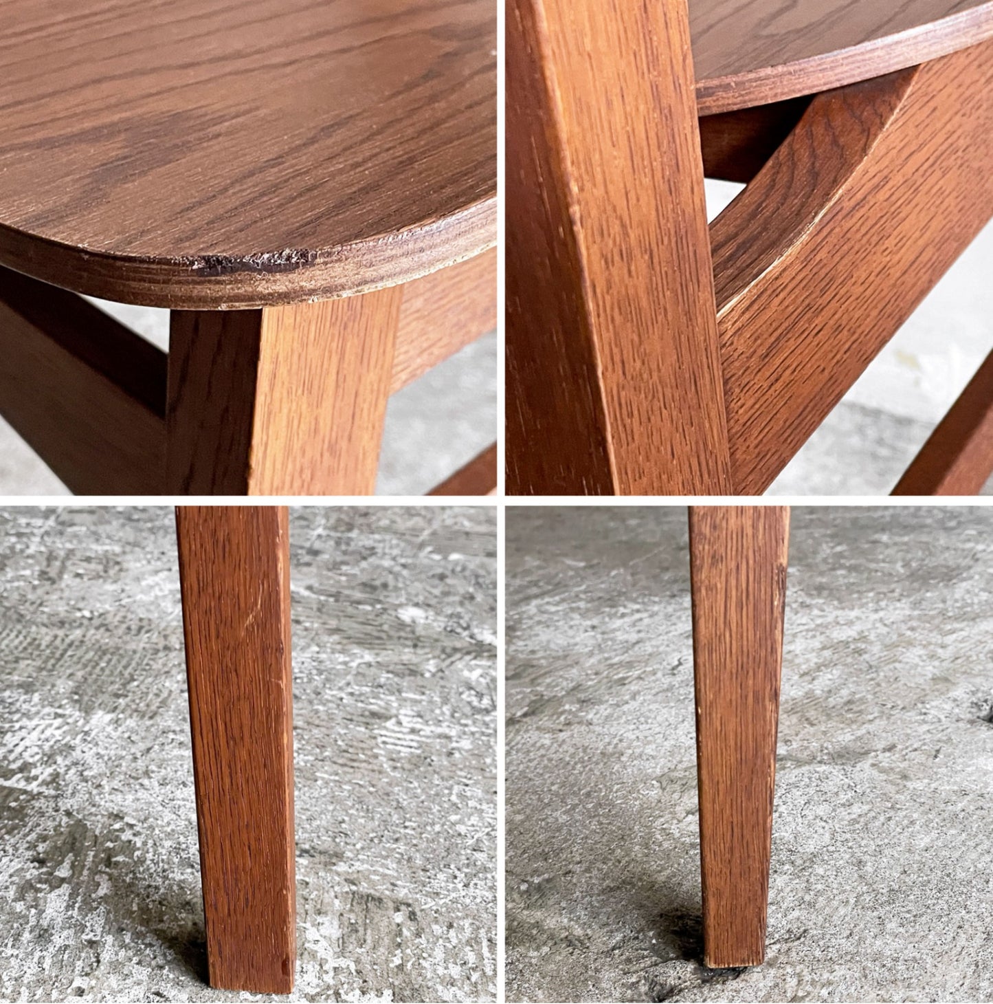 トラックファニチャー TRUCK FURNITURE トーチチェア TORCH CHAIR ダイニングチェア オーク材 ウッドシート ブラウン A ■