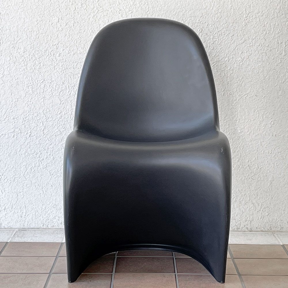 ヴィトラ vitra パントンチェア ダイニングチェア スタッキングチェア ディープブラック ヴェルナー・パントン Panton ミッドセンチュリー スペースエイジ ◇