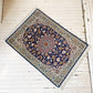 イスファハン Esfahan ペルシャ絨毯 ラグ カーペット 95cm×70cm ウール（縦糸シルク） タグ付 イラン ★
