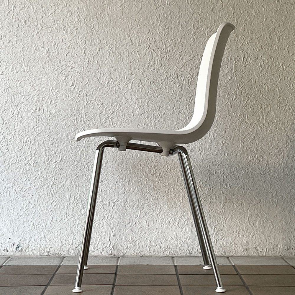 ヴィトラ vitra ハル チューブ HAL Tube サイドチェア ダイニングチェア ホワイト アンスタッカブル スタッキング不可 ジャスパー・モリソン B ◇