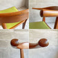 ウッドユウライクカンパニー WOOD YOU LIKE COMPANY アイチェア クッション AI CHAIR ハーフアームチェア チェリー無垢材 ファブリック ライトグリーン 座面張替済 A ♪