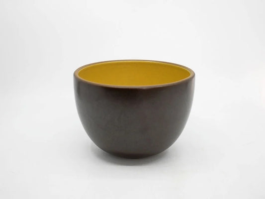 ヒースセラミックス HEATH CERAMICS ディープ サービングボウル Deep Serving Bowl Φ15cm イエロー 陶器 アメリカ ミッドセンチュリー B ●