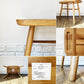 無印良品 MUJI オーク材 スツール サイドテーブル 丸脚 W52.5cm ナチュラルデザイン参考定価29,000円 ◎