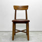 ジャーナルスタンダードファニチャー j.s.F シノン CHINON CHAIR ダイニングチェア PVCレザーシート ラバーウッド材 ブラウン ●