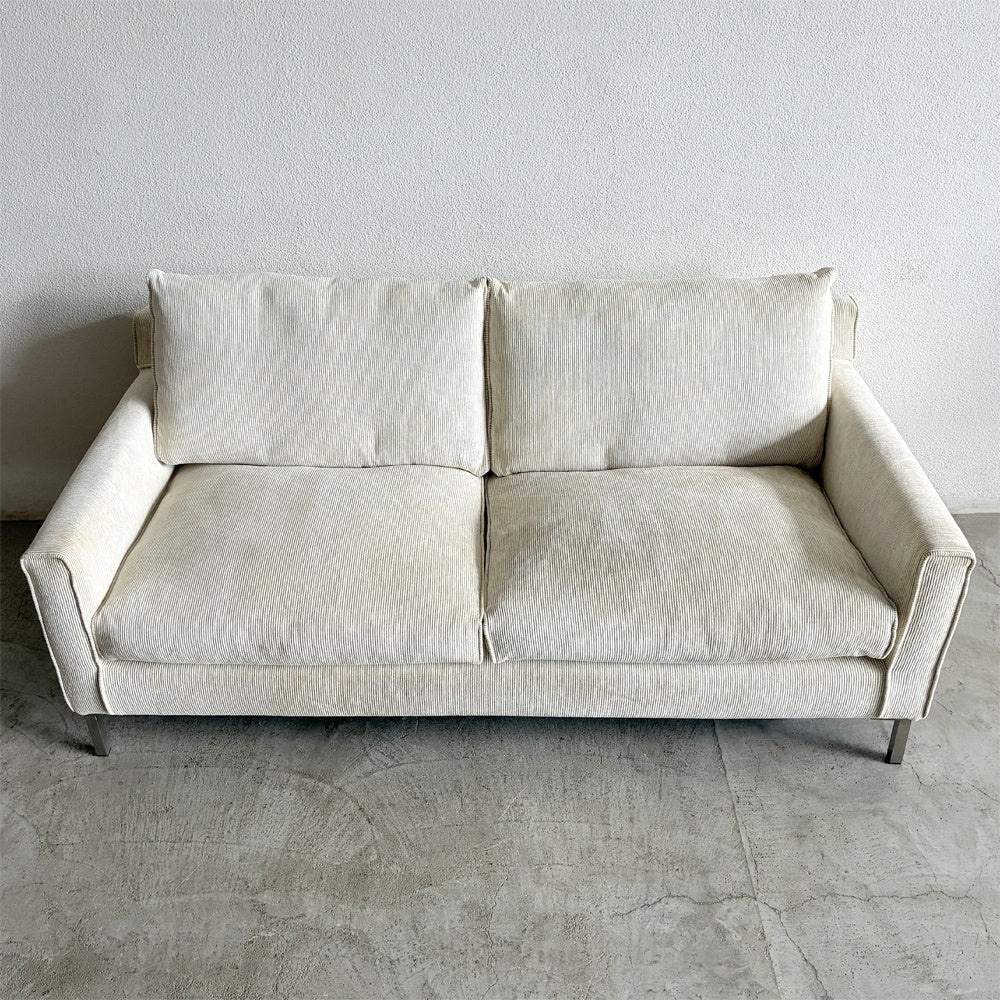 アイラーセン eilersen ストリームライン ソファ STREAMLINE SOFA 2-2.5シーター W180cm フットスツール オットマン 2点セット イェンス・ユール・アイラーセン Jens Juul Eilersen Eランク生地 ホワイト系色 参考価格￥674,300- 〓