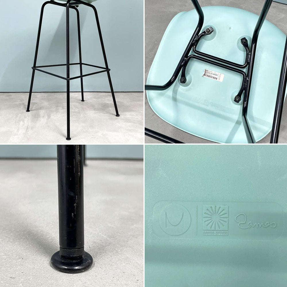 ハーマンミラー Herman Miller イームズ シェルスツール バーハイトスツール アクアスカイ H115.5cm ポリプロピレン製 イームズ ミッドセンチュリー ◎