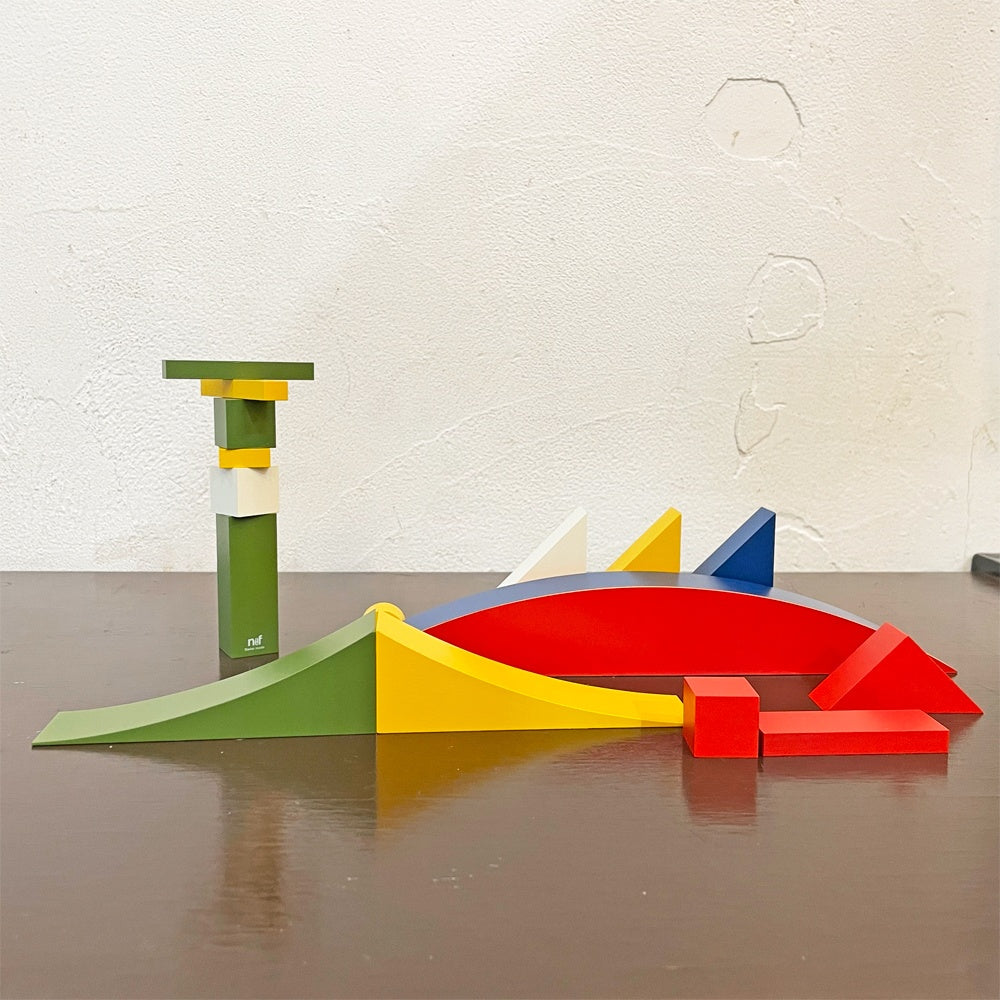 ネフ naef  Spielkultur バウハウス バウスピール Bauhaus Bauspiel アルマ・ジートホフ・ブッシャー 積み木 知育玩具 箱付き スイス ★