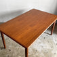 デンマークビンテージ Danish Vintage エクステンション ダイニングテーブル チーク材 伸長式 ドローリーフ 北欧家具 ■