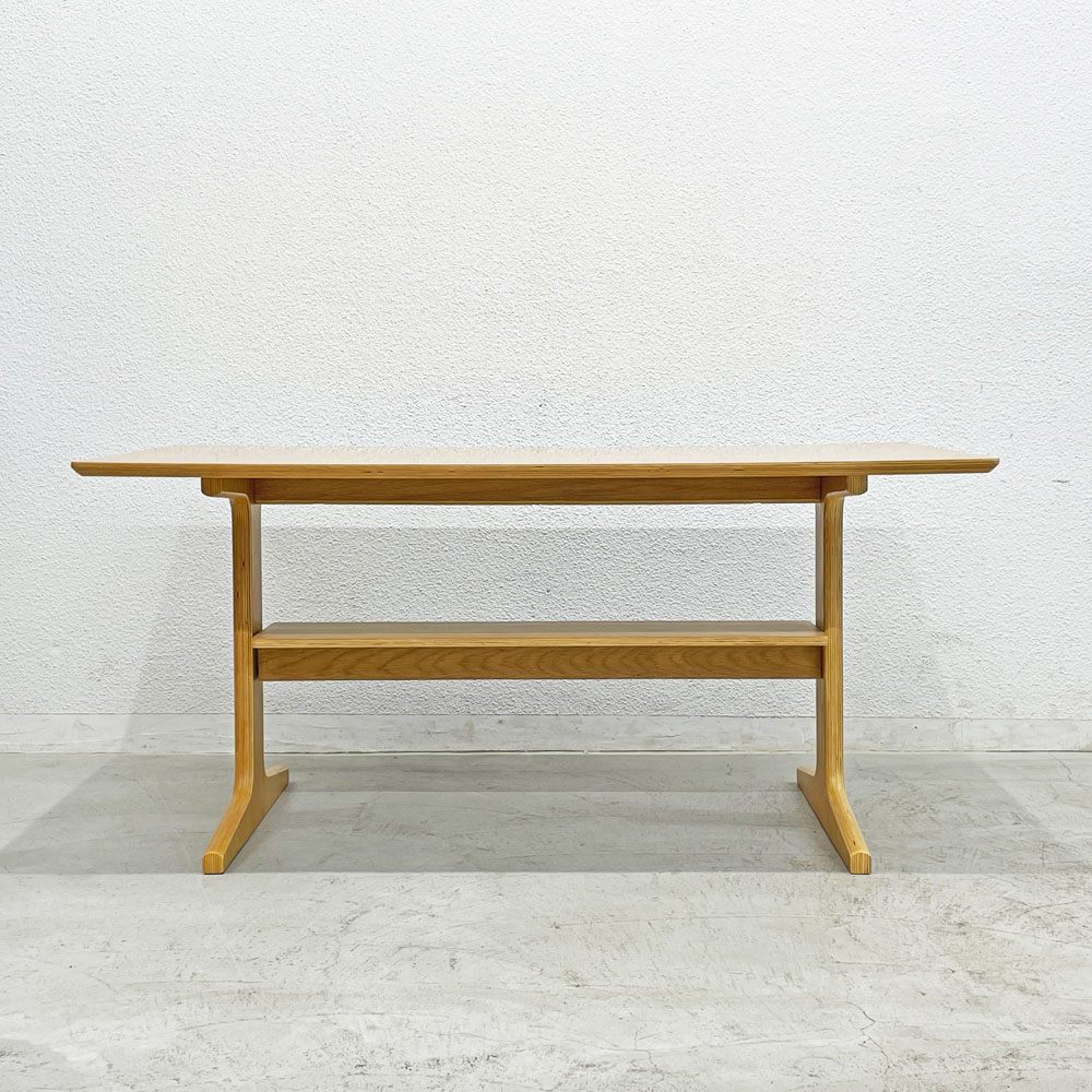 無印良品 MUJI リビングでもダイニングでもつかえる ダイニングテーブル オーク材 W130 x D65cm 〓