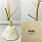 イデー IDEE ウッデンコートツリー Wooden Coat Tree コートスタンド コートハンガー タマリン材×マクタン石 H183cm 定価￥33,000- ●