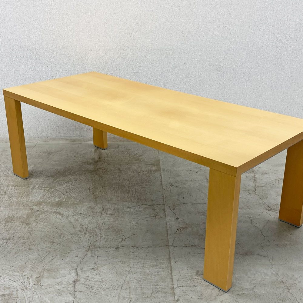 カッシーナ Cassina 363 M.I.R ミール ダイニングテーブル メープル材 ハンス・ウェッツスタイン Hannes Wettstein ナチュラルモダン W210cm ◎