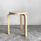 アルテック Artek スツール60 Stool60 バーチ材 ナチュラルラッカー 3本脚 アルヴァ・アアルト 北欧 フィンランド ■