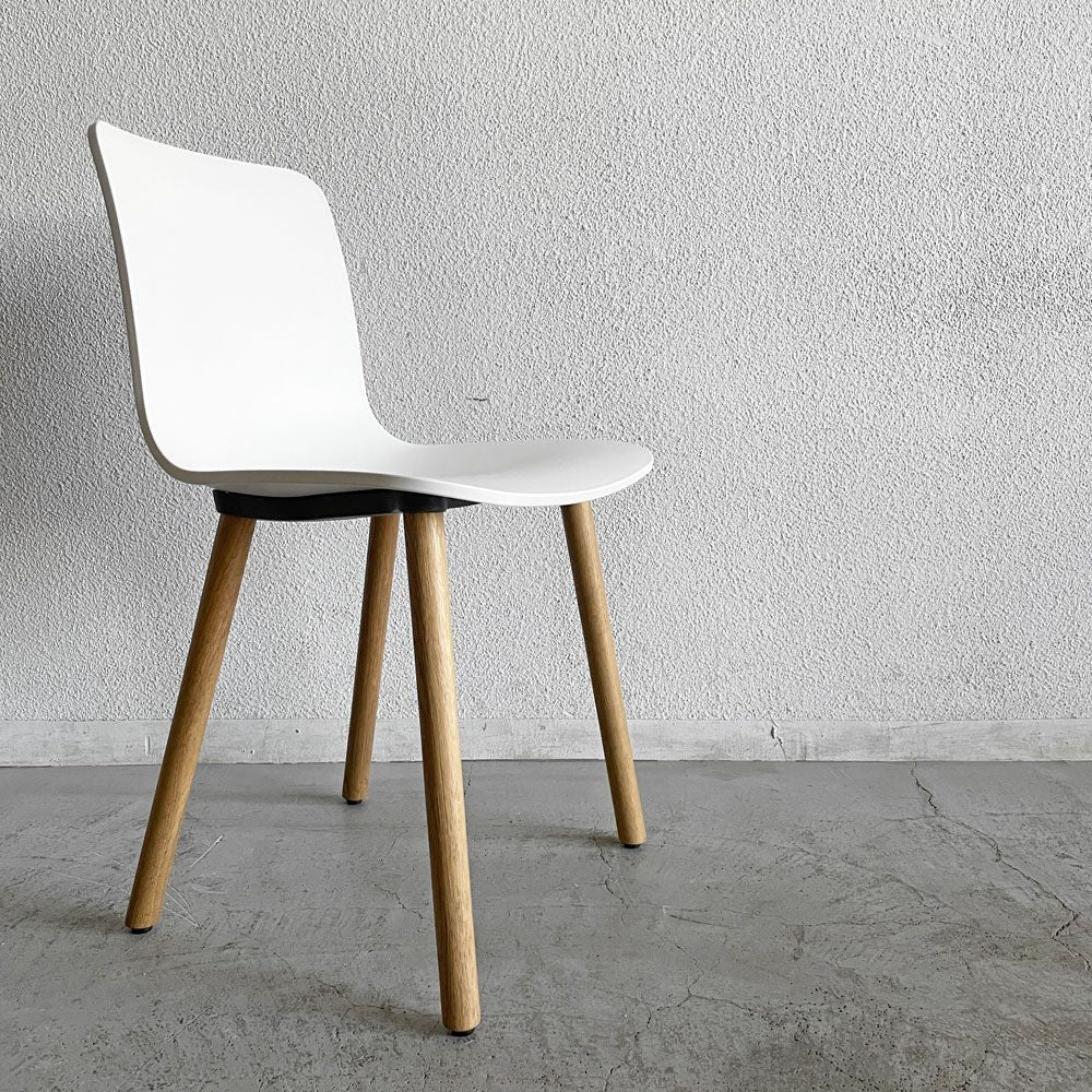 ヴィトラ vitra ハルウッド HAL WOOD サイドチェア ダイニングチェア ホワイト ナチュラルオーク ジャスパー・モリソン 現行定価￥78,100- B 〓