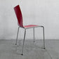 エンゲルブレヒト Engelbrechts チャリック CHAIRIK 101 スタッキングチェア 4本脚 バーチ材 レッド 6脚セット 専用トローリー付 エリック・マグヌッセン 未使用保管品 〓