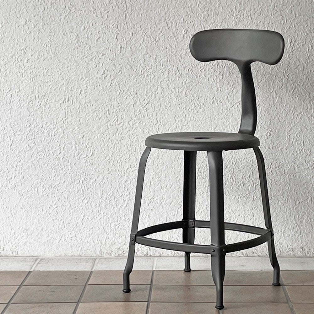 フェールトラヴァイユ FER TRAVAIL ニコルチェア NICOLLE Chair SH45cm ダイニングチェア スチール マットクリア仕上げ 別注モデル インダストリアル フランス ◇
