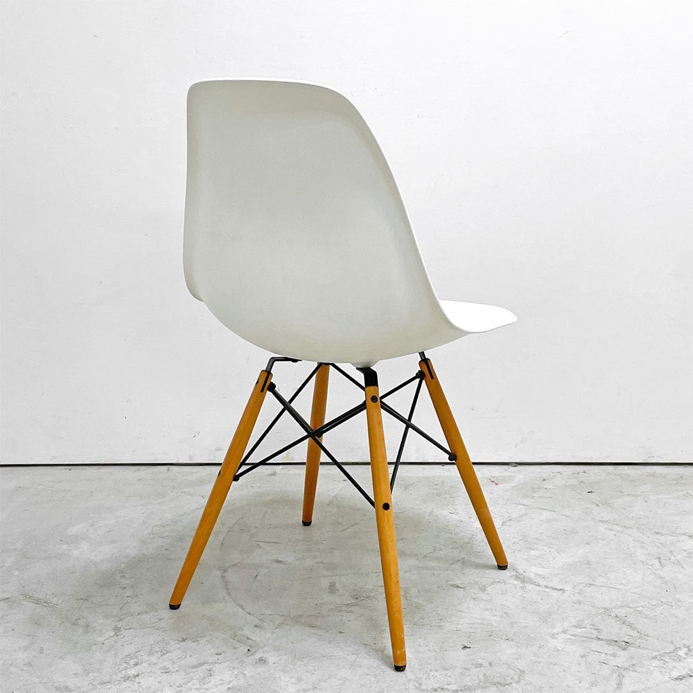 ヴィトラ vitra サイドシェルチェア ポリプロピレン製 ホワイト ドゥエルレッグ DSW C&R イームズ ミッドセンチュリー C ●