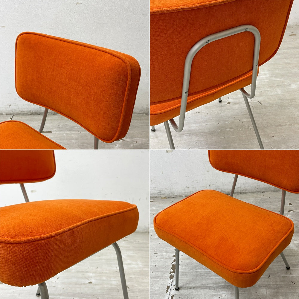 ハーマンミラー Herman Miller ジョージ・ネルソン George Nelson メタルサイドチェア Model 4671 ビンテージ ミッドセンチュリー クッション・ファブリック交換品 希少 ●