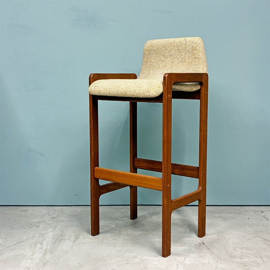 ディースキャン D-SCAN チーク材 カウンターチェア ハイチェア ハイスツール ファブリック デンマーク 北欧家具 ◎