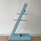 ストッケ STOKKE トリップトラップ TRIPP TRAPP ベビーチェア キッズチェア S/N無し ガード・グライダー付き アクアブルー ノルウェー 北欧家具 ◇
