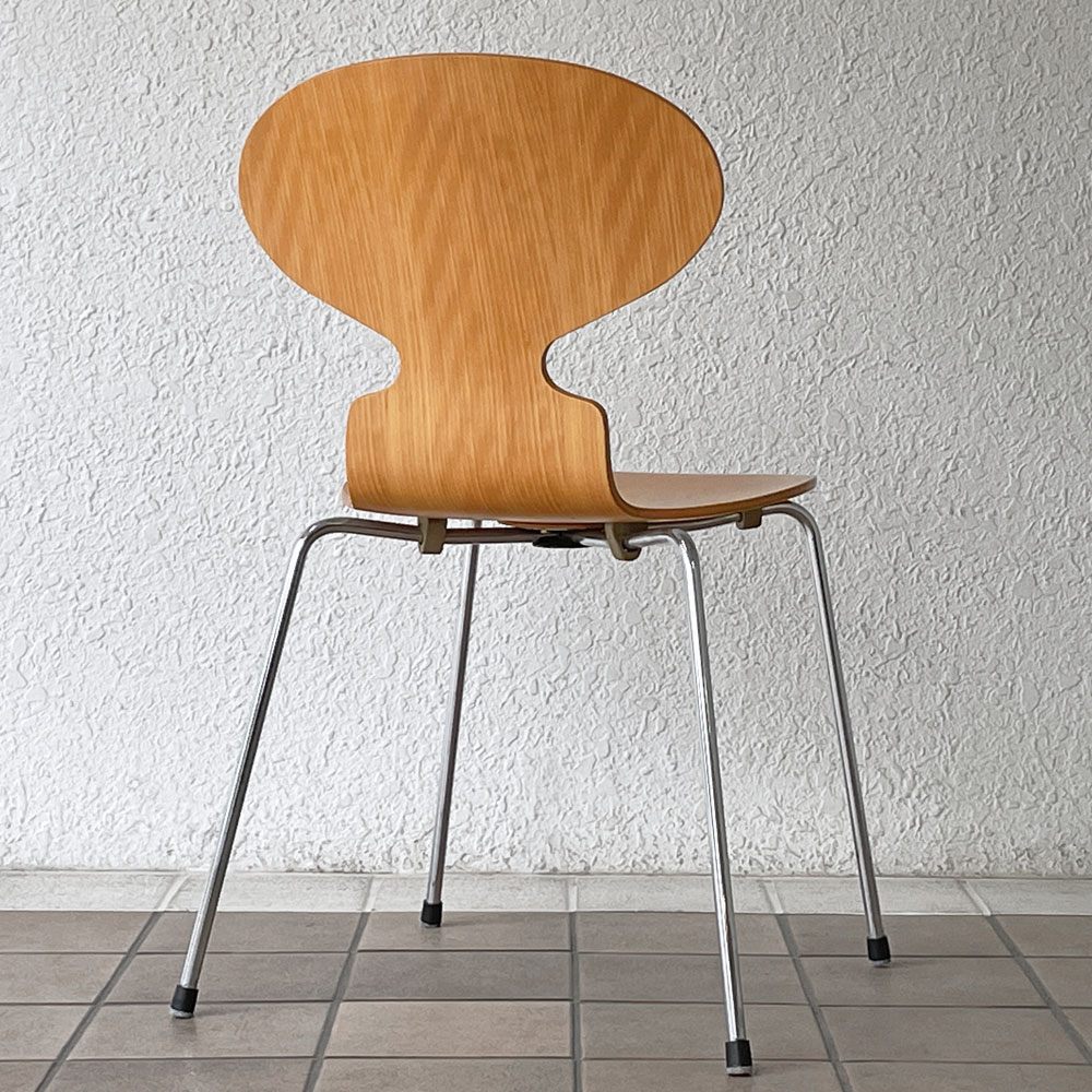 フリッツハンセン Fritz Hansen アントチェア 4本脚 ナチュラルビーチ ラッカー アルネ・ヤコブセン 北欧家具 E ◇