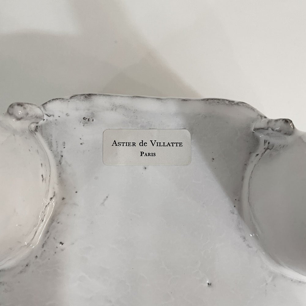 アスティエ・ド・ヴィラット Astier de Villatte フルーツスタンド ボウル 陶器 脚付き W23cm フランス ◎