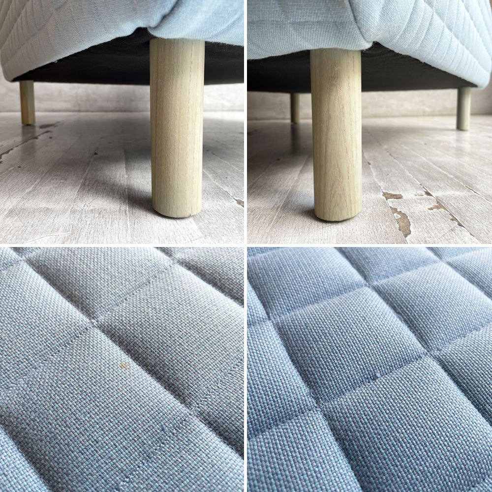 ハーマンミラー Herman Miller カラーフォーム ソファグループ ColourForm Sofa Group オットマン スツール スクエア マハラム生地 ライトブルー系 Scholten & Baijings ♪