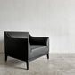 タイム＆スタイル TIME & STYLE エドワード Edward seamless sofa シームレスソファ 1人掛け ラウンジチェア 本革 ブラックレザー タモ材 廃番 A 〓