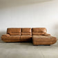 リラックスフォーム RELAX FORM トレビソ TREVISO カウチソファ 左カウチ W280cm スーパーレザーテックス オーカーブラウン 関家具 定価￥307,725- 〓