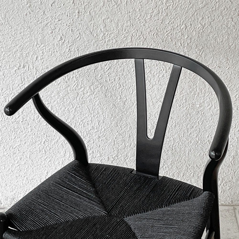 カールハンセン＆サン Carl Hansen & Son CH24 Yチェア ブラックラッカー×ブラックペーパーコード ビーチ材 ハンス・J・ウェグナー デンマーク 北欧家具 ◇