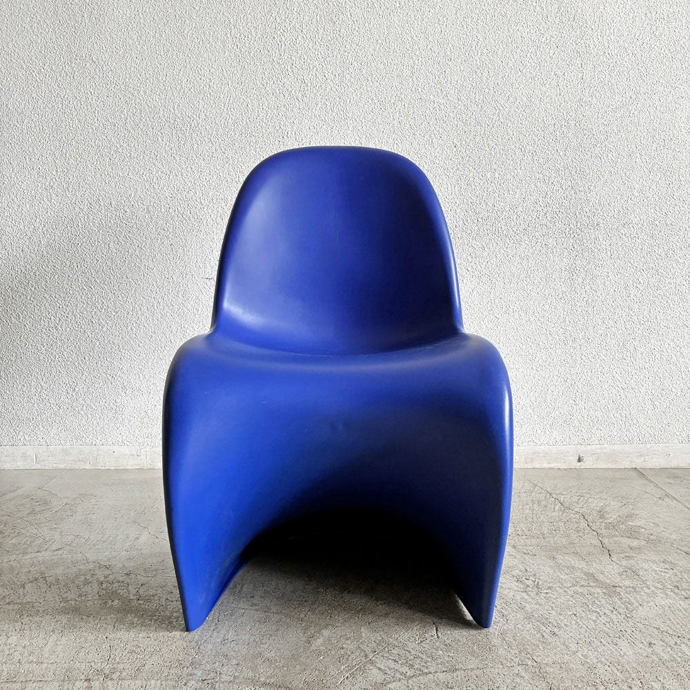 ヴィトラ vitra パントンチェア Panton Chair ブルー 屋内外使用可 ヴェルナー・パントン 旧モデル 廃番カラー ミッドセンチュリー スペースエイジ B 〓